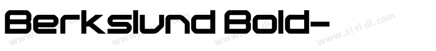 Berkslund Bold字体转换